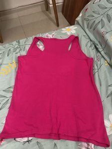 Pink Racerback Tank Top