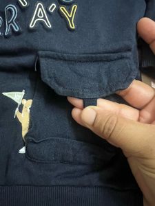 Hop By WESTSIDE Cute &#39;HURR&#39;AY&#39; Sweatshirt- 1-2 Yr