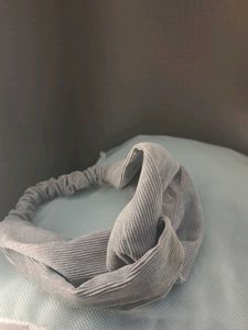Gray Twisted Headband
