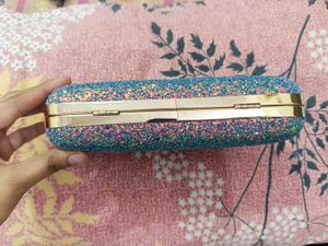 Glitter Multicolour Clutch