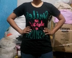 Printed Black T-shirt