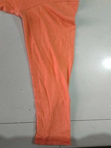 Orange Graphic Long Sleeve Tee