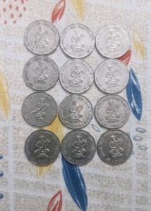 Rare 2002 Tukaram Two Rupee Coins - Set of 12