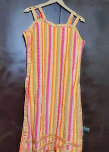 Multi Striped Printed Sharara Suit for 36 Bust