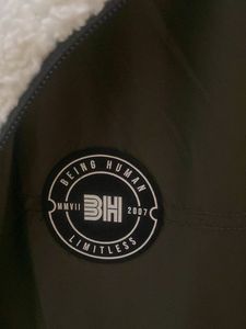 Olive Green Sherpa Lined Jacket