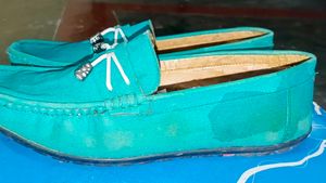 Teal Loafers