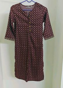 Maroon Straight Cut Top
