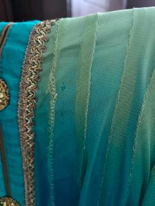 Women Festive Net Embroidered Anarkali Kurti