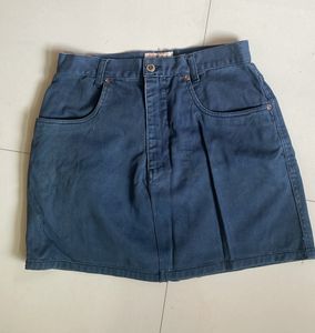 Navy Blue Denim Short Skirt Sale✨✨