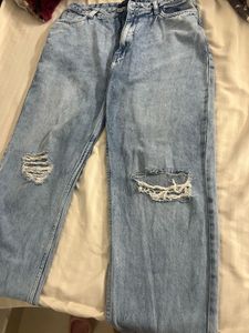 Ripped Light Wash Jeans