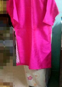 Pink Patterned Kurti
