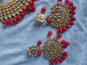 KUNDAN CHOKER SET HEAVY FULL NECK COVER