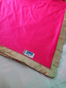 Golden Border Net Saree 😍