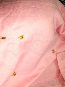 Pink Embroidered Kurti