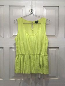 Neon Green Sleeveless Top