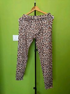 Tiger Printed Trendy Women Trouser/New With Tag