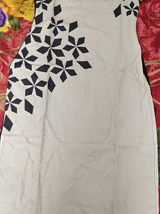 Kurti Cream Nd Black Colour