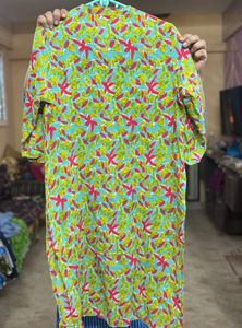 Pure Soft Cotton Floral Print Kurta N Pant