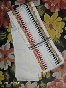 White Pure Cotton Gamchha (Towel)