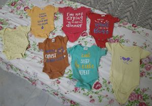 7 Onesies Combo 0 To 3 Months