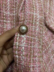 A Pinkish Peach Coloured Long Coat