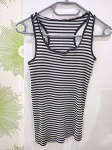Black And White Spaghetti Top