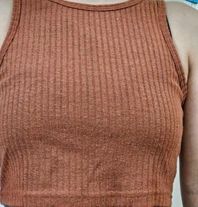 Ribbed Crop Tank Top