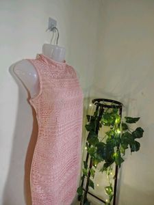 Peach/Pink Westside Midi Dress