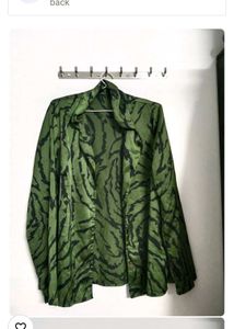 Aesthetic Dark Green Shirt