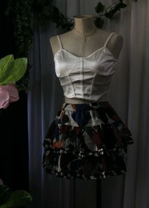 Tiered Mini Skirt