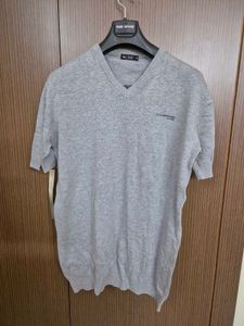 Grey V-Neck T-Shirt | XXL | 44
