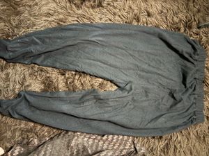 Black Front zipper joggers