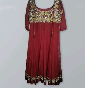NEW RED ANARKALI SET Party Ware