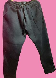 Winter Black Nightwear Windproof Material Pants