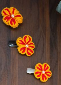 Handmade Flower Bracelet and clip