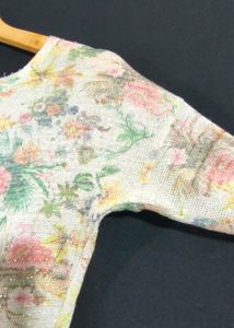 White Printed Cotton Top
