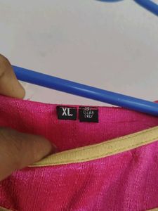 Pink Embroidered Kurta