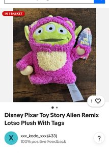 Disney Pixar Toy Story Alien Remix Lotso Plush