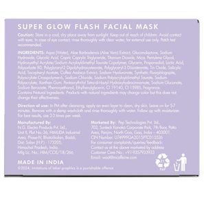 mCaffeine Super Glow Flash Facial Mask