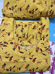 Yellow Printed Suit