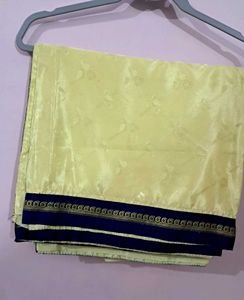 Lemon Yellow Saree