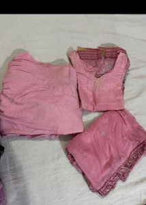 Pink Floral Print Salwar Kameez
