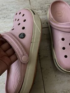 Pink Crocs