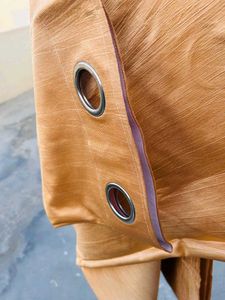 Golden Brown Door Curtains