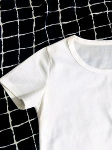 Pretty White Crop Top