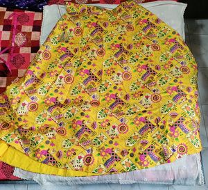 Yellow Multi Colour Lehenga