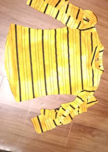Stylish Yellow Striped Top for Women