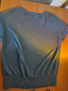 Shimmer Turqoise Chic Top