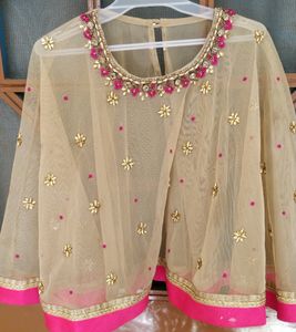 Poncho Styled Lehenga For 6-7 Year Old