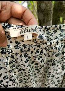 Blus Floral Off-Shoulder Dress large size